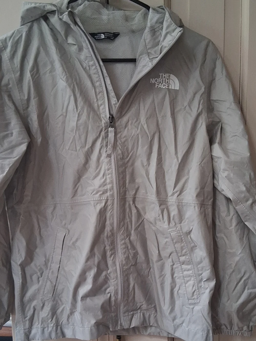 The North Face Light Silver Hooded Windbreaker